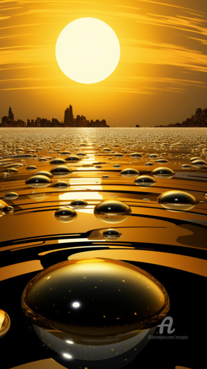 Arts numériques intitulée "Sunrise" par Artcypia, Œuvre d'art originale, Image générée par l'IA