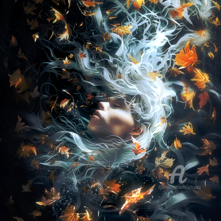 Arts numériques intitulée "Le rêveur assoupi" par Artcypia, Œuvre d'art originale, Image générée par l'IA