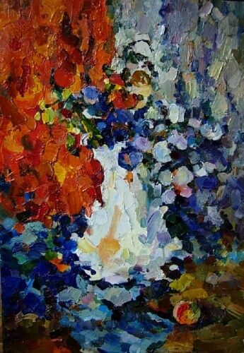 Peinture intitulée "Flowers" par Artdustudio, Œuvre d'art originale,