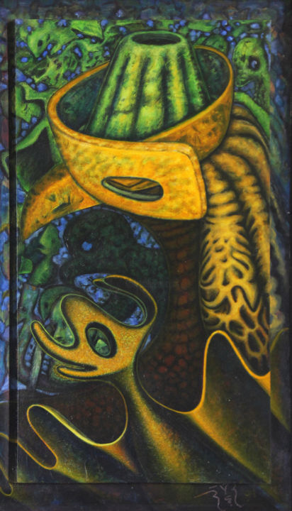 Painting titled "Formación" by Raymundo Rodríguez Velázquez, Original Artwork, Acrylic