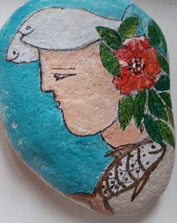 Peinture intitulée "Paxos" par Maika, Œuvre d'art originale,
