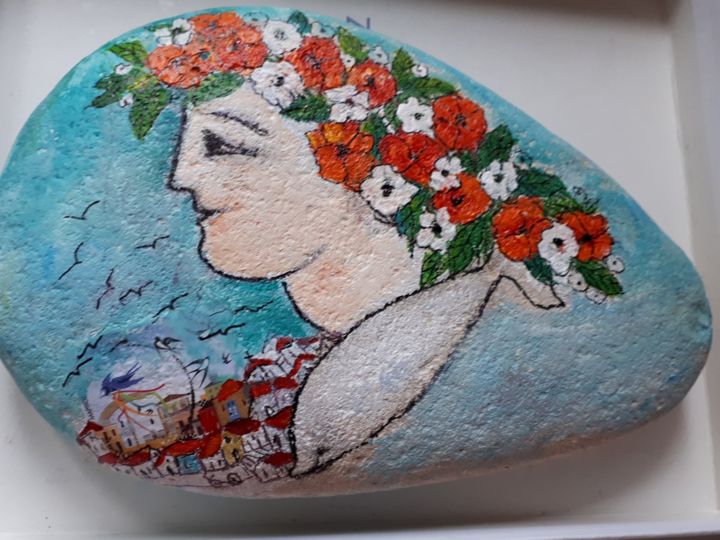 Peinture intitulée "Paxos" par Maika, Œuvre d'art originale,