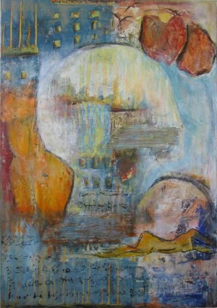 Peinture intitulée "State of Mind" par Kristin Dorfhuber, Œuvre d'art originale, Huile