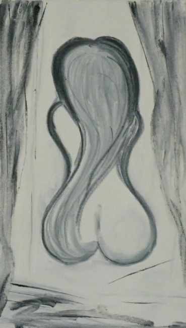 Peinture intitulée "Nudité" par Sophie Carbain, Œuvre d'art originale