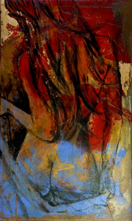 Pintura intitulada "Nudity. N 054." por Artem Usá, Obras de arte originais, Acrílico