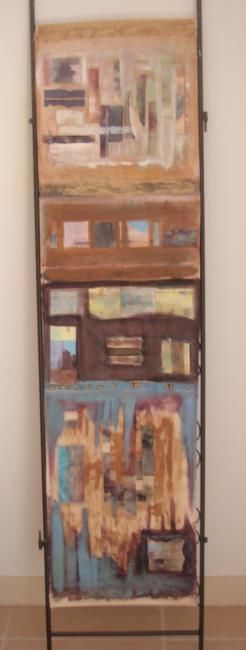 Peinture intitulée "fragments de désert" par Liza Laudouar, Œuvre d'art originale,