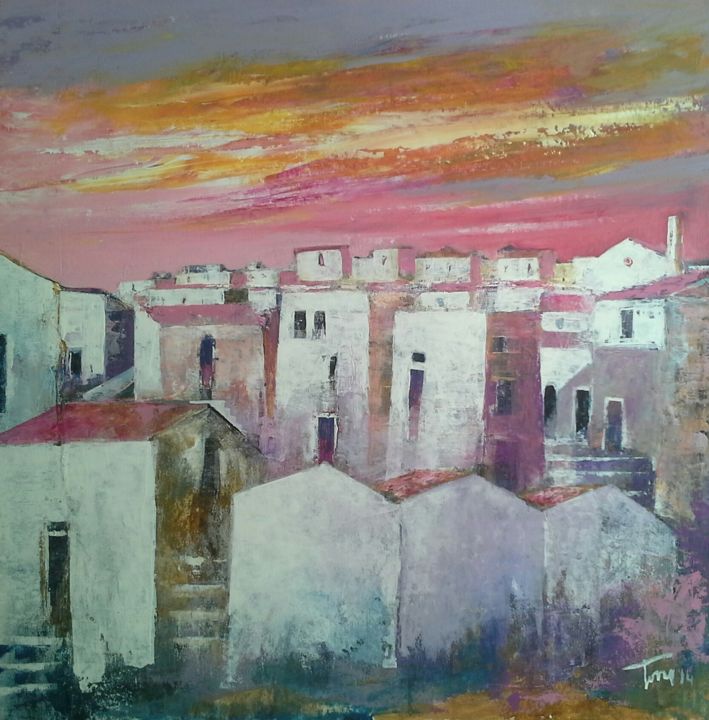 Painting titled "Luoghi" by Luigi Torre, Original Artwork