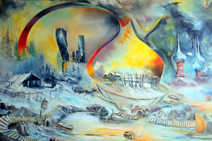 Malarstwo zatytułowany „JIVAGO DREAM” autorstwa Ma, Oryginalna praca, Olej