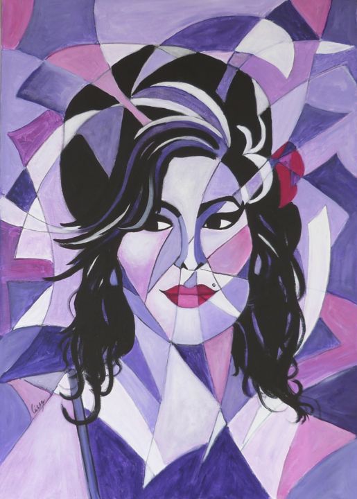 绘画 标题为“Amy Winehouse” 由César Azevedo, 原创艺术品, 丙烯
