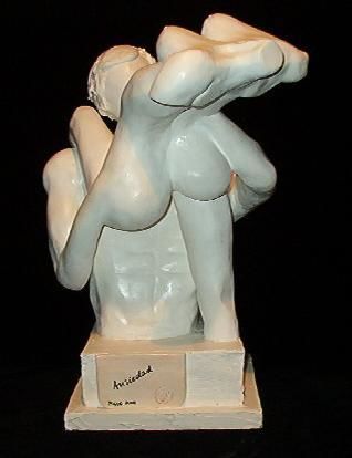 Sculpture titled "Ansiedad" by Silvia Alicia Mahlmann, Original Artwork, Ceramics