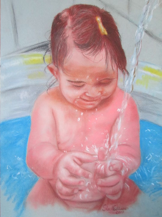Pintura intitulada "galeria-sheila-calh…" por Sheila Calhau, Obras de arte originais, Pastel