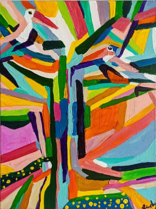 Malarstwo zatytułowany „The Mustard Seed” autorstwa Cindy Soh, Oryginalna praca, Akryl