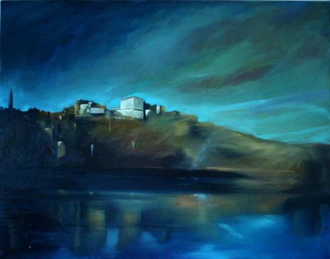 Pintura intitulada "óleo Porto" por Leonardo Bizcaya, Obras de arte originais, Óleo