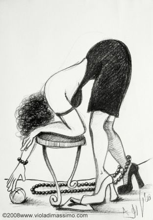 Disegno intitolato "24-08 biancoenero" da Viola Di Massimo, Opera d'arte originale, Grafite