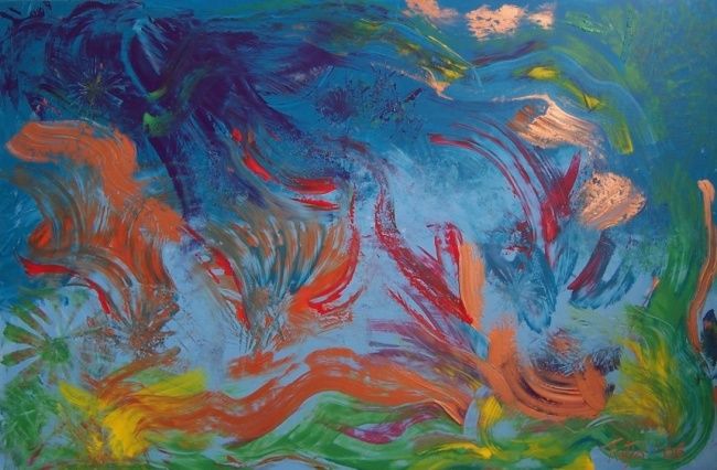 Pintura titulada "Fons Marí" por Art Fatjo, Obra de arte original, Oleo