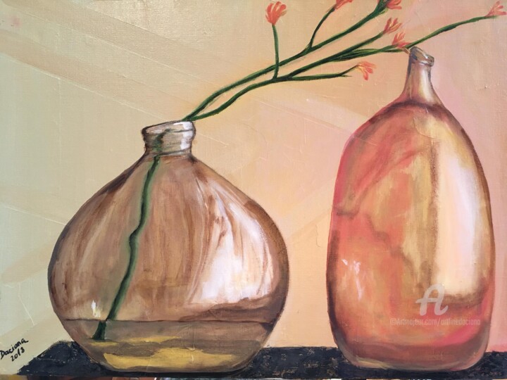 绘画 标题为“Vase artisanale” 由Daciana, 原创艺术品, 油