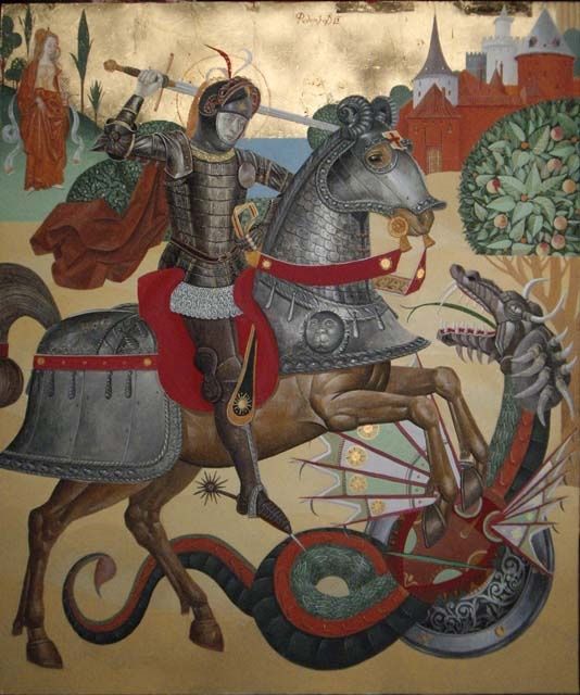 St George Painting By Dima Fedorov Artmajeur