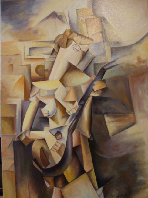 Peinture intitulée "picasso rep" par Fouad Benabdallah, Œuvre d'art originale