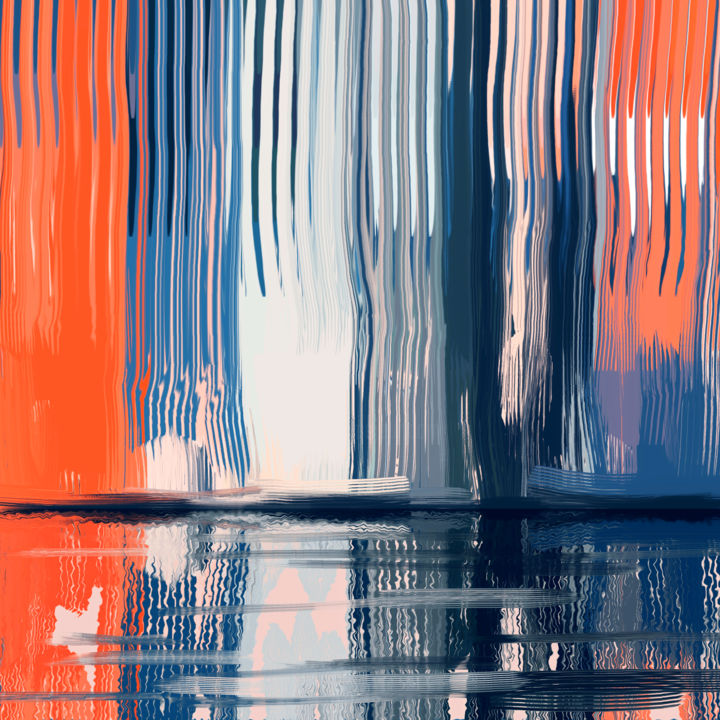 Digital Arts titled "Colorful abstract a…" by Artgalini, Original Art, Digital Painting
