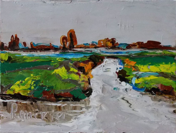 Peinture intitulée "Harmony" par Alla Preobrazhenska-Ronikier, Œuvre d'art originale, Huile Monté sur Châssis