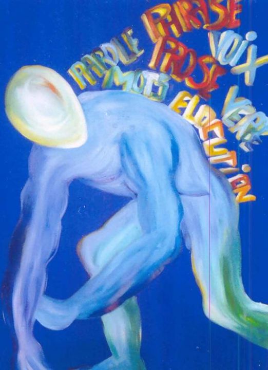 Peinture intitulée "Le poids des mots (…" par Gée, Œuvre d'art originale, Huile