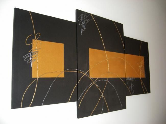 Painting titled "REF 13 TRIPTYQUE" by Arthomedeco, Original Artwork