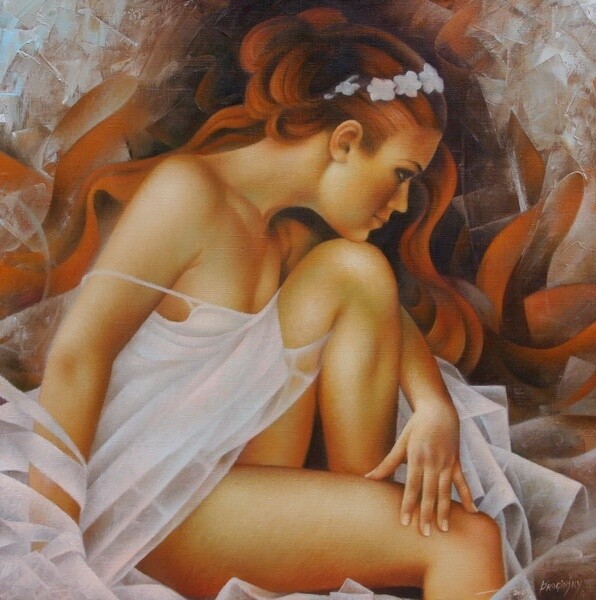 Painting titled "Balerina" by Arthur Braginsky, Original Artwork, Oil