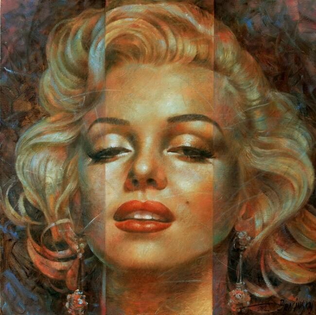 Malerei mit dem Titel "Marilyn Monroe" von Arthur Braginsky, Original-Kunstwerk, Öl