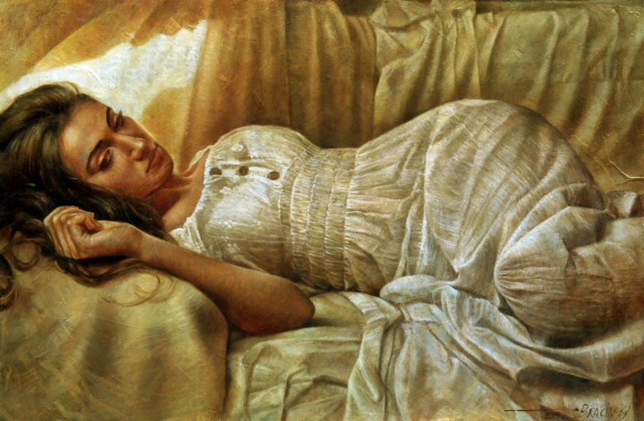 Painting titled "In Dream Captivity" by Arthur Braginsky, Original Artwork, Oil