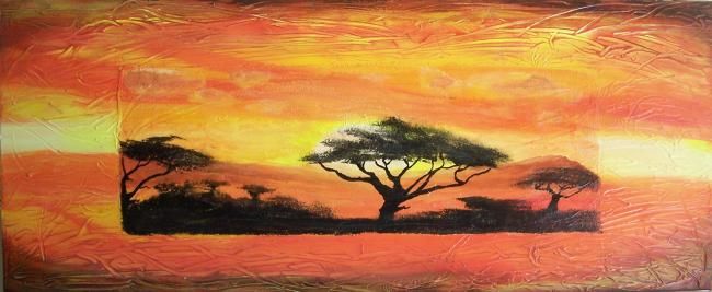 Painting titled "africa abstract3" by Articchio, Original Artwork