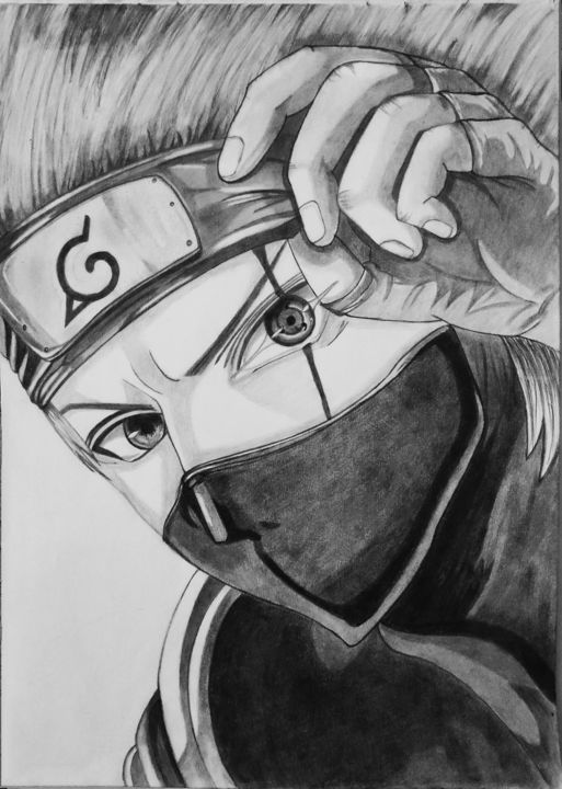 Drawing titled "Hatake kakashi" by Artified__15, Original Artwork, Pencil