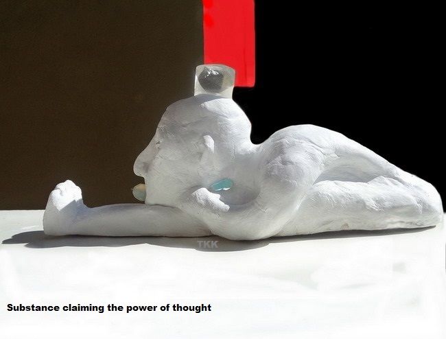 Sculpture titled "Substance claiming…" by Tkk, Original Artwork, Ceramics