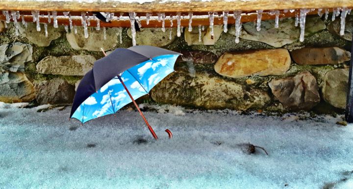 Photography titled "Umbrella ice" by Art Ire, Original Artwork