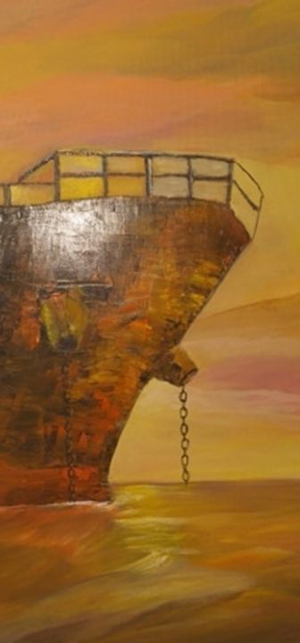 Pittura intitolato "Καπετάν Μιχάλης" da Katerina Bekhou, Opera d'arte originale, Acrilico