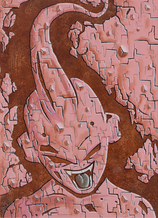 Peinture intitulée "ptit-buu" par Guillaume Strohl, Œuvre d'art originale