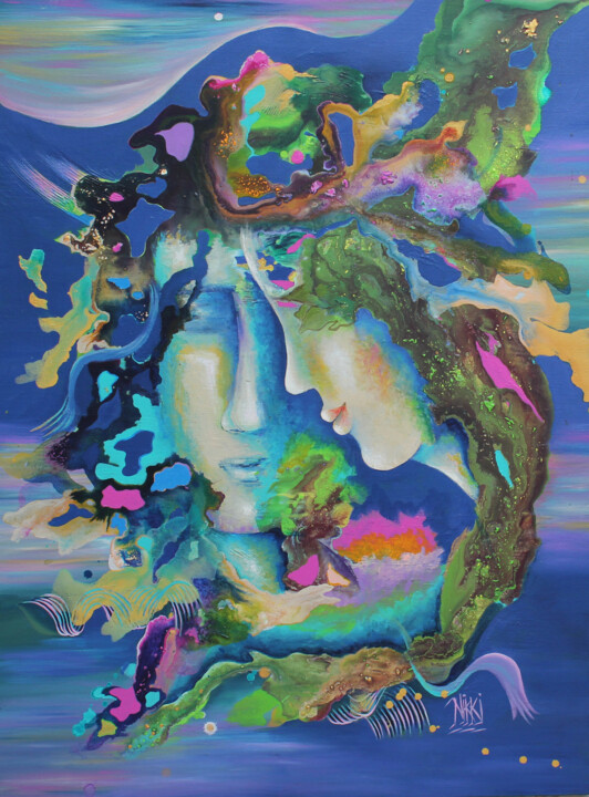 Pittura intitolato "Serendipity" da Artist Nikki, Opera d'arte originale, Acrilico
