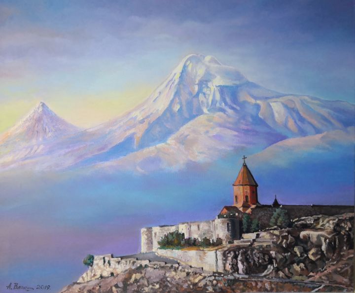 Монастырь Хор Вирап И Арарат, Картина - Andrew Vlasov | Artmajeur