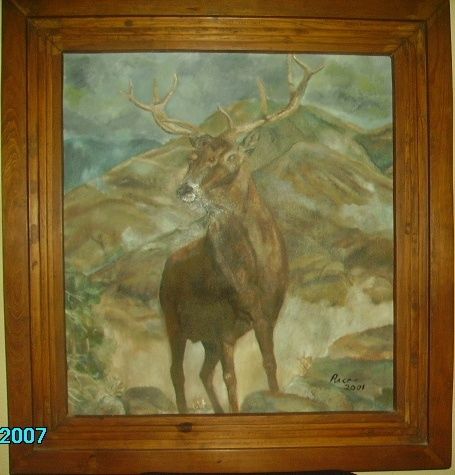 Painting titled "Venado" by Valo, Original Artwork