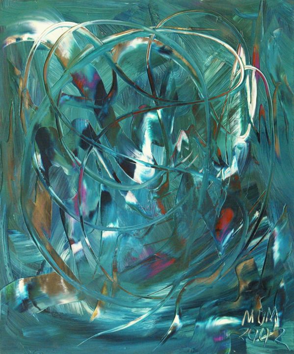 Pintura titulada "Plumas al viento" por Miguel Oscar Menassa, Obra de arte original