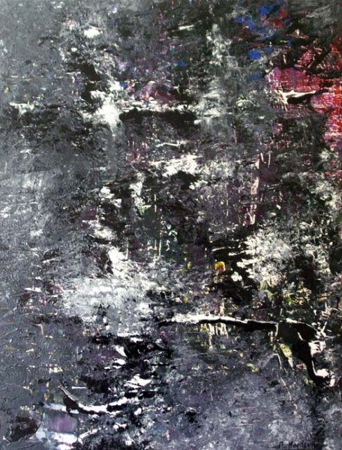 Peinture intitulée "Cosmos" par Artistcrea, Œuvre d'art originale, Huile