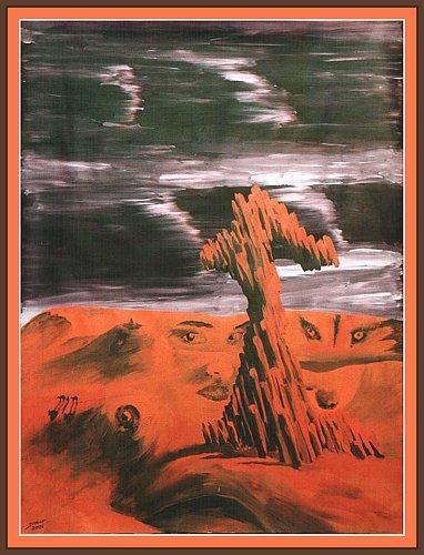 Painting titled "Sand Sprout" by David Blair, Original Art,
