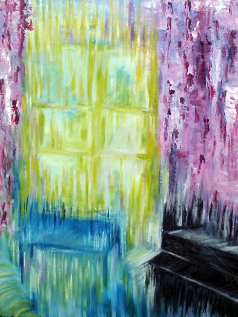 Painting titled "la chambre" by Alexandra Fort, Original Artwork, Oil