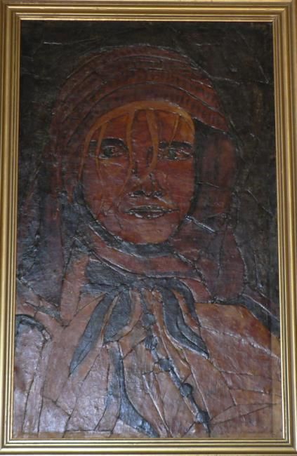Painting titled "madame" by Artistemarocain, Original Artwork