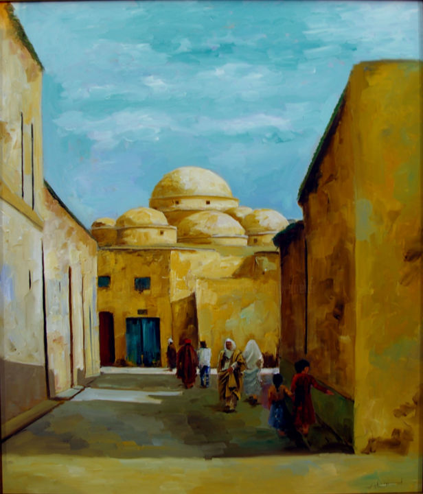 la medina Peinture par Nejib Zneidi | Artmajeur