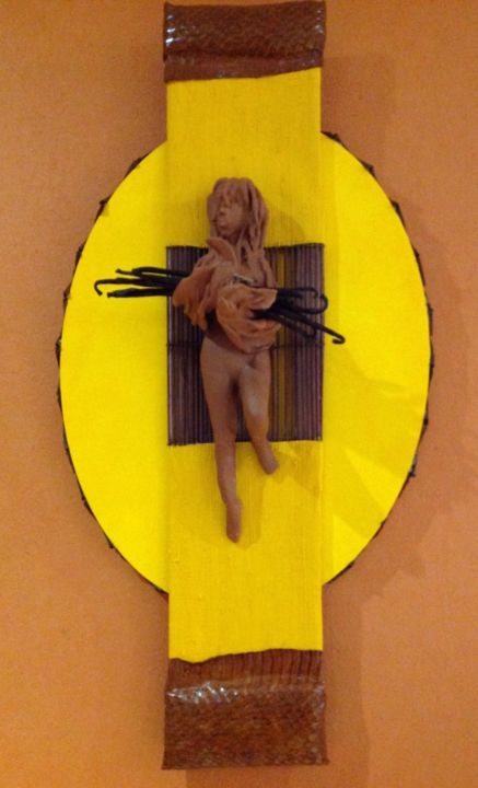 Sculpture titled "" Miss Vanille "" by Ikala, Original Artwork