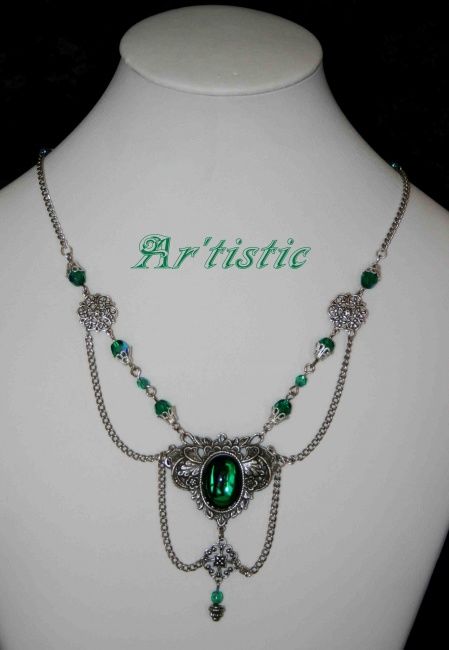 Artcraft titled "COLLIER  Médiéval/V…" by Ar'Tistic, Original Artwork, Jewelry