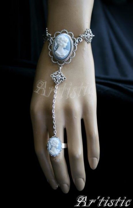 手工艺品 标题为“Bracelet-bague (Cam…” 由Ar'Tistic, 原创艺术品, 首饰