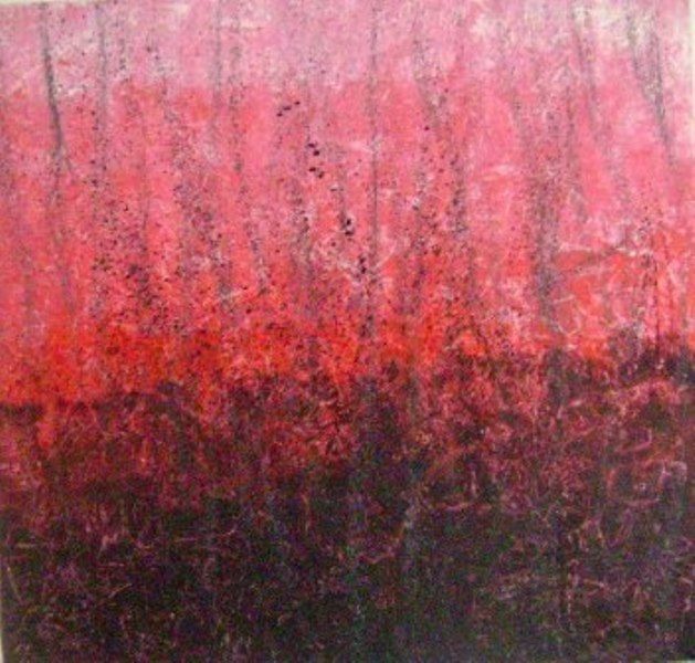 Картина под названием "Mortal Red" - Artistico, Подлинное произведение искусства, Акрил