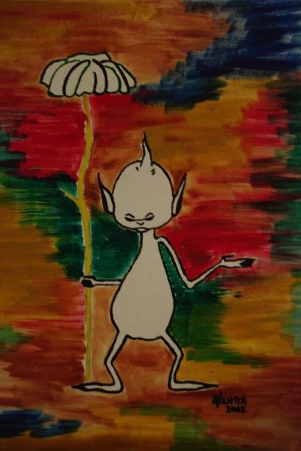 Painting titled "Dream Pixie" by Artisticpurple, Original Artwork, Other
