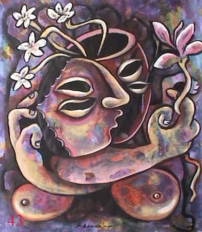 Painting titled "DREAMS OF POOR TRIV…" by Indian Artist Sibsankar S Painting, Original Artwork